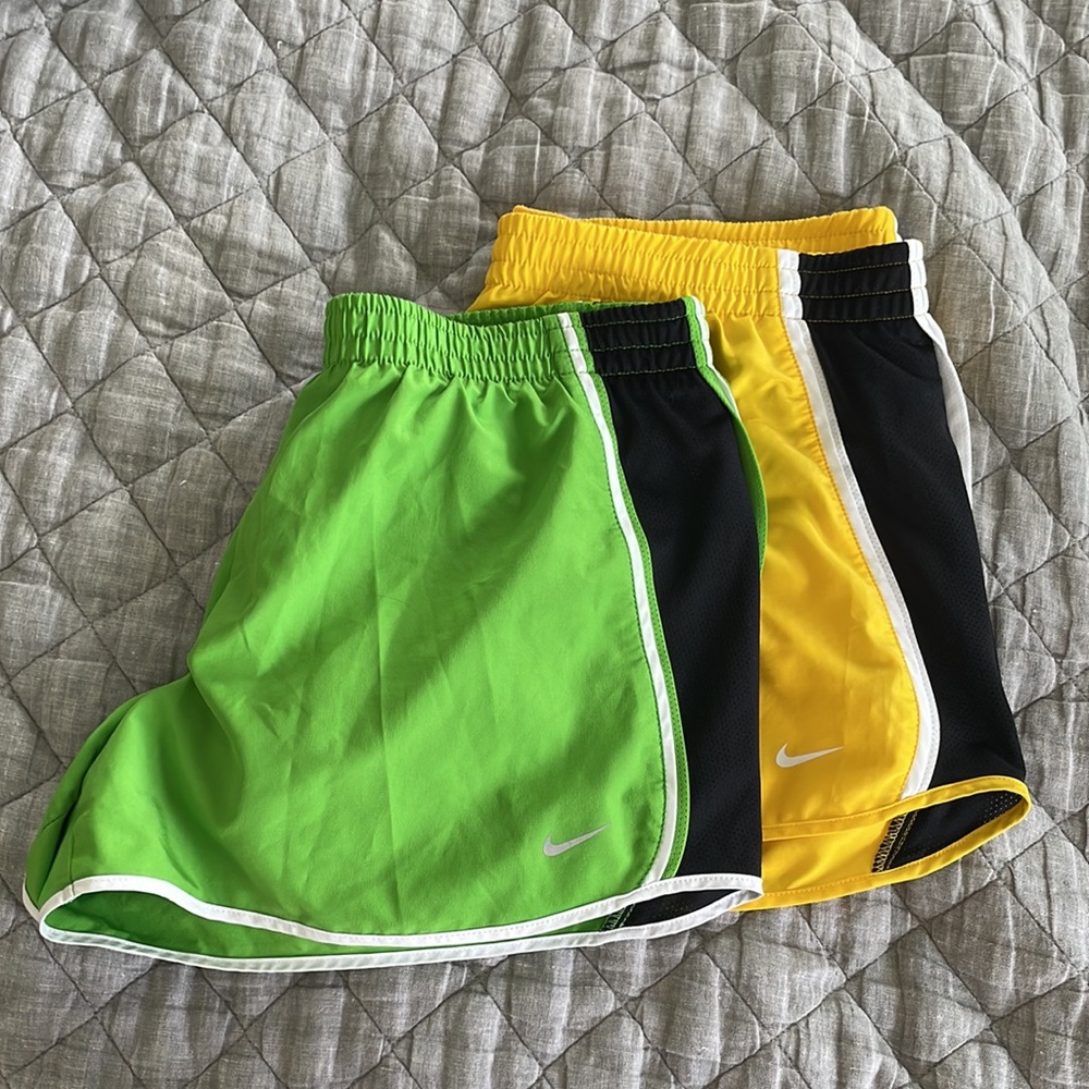 2 pairs of Nike dri-fit shorts